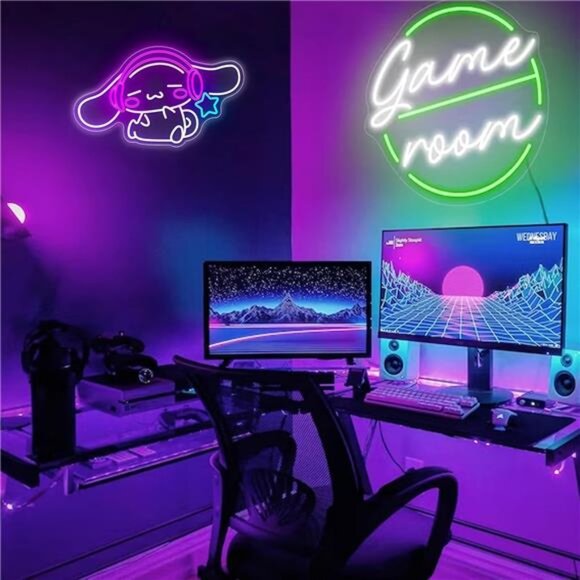 CinnamoRoll LED Neon Sign Anime Sanrio Hello Kitty Wall Decor Japanese Light NEW - Picture 4 of 6